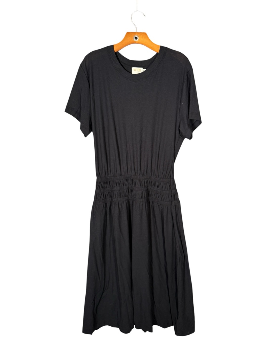 Nation Ltd 100% Pima Cotton Garcelle T Shirt Midi Dress Minimalist Simple M